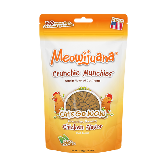 Meowijuana® Crunchie Munchies Chicken Cat Treats