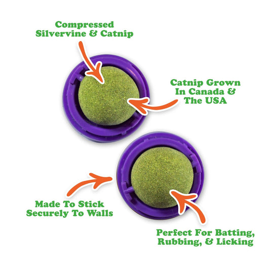 Meowijuana® Purrple Passion Stick 'n' Lick Catnip 2 Pack