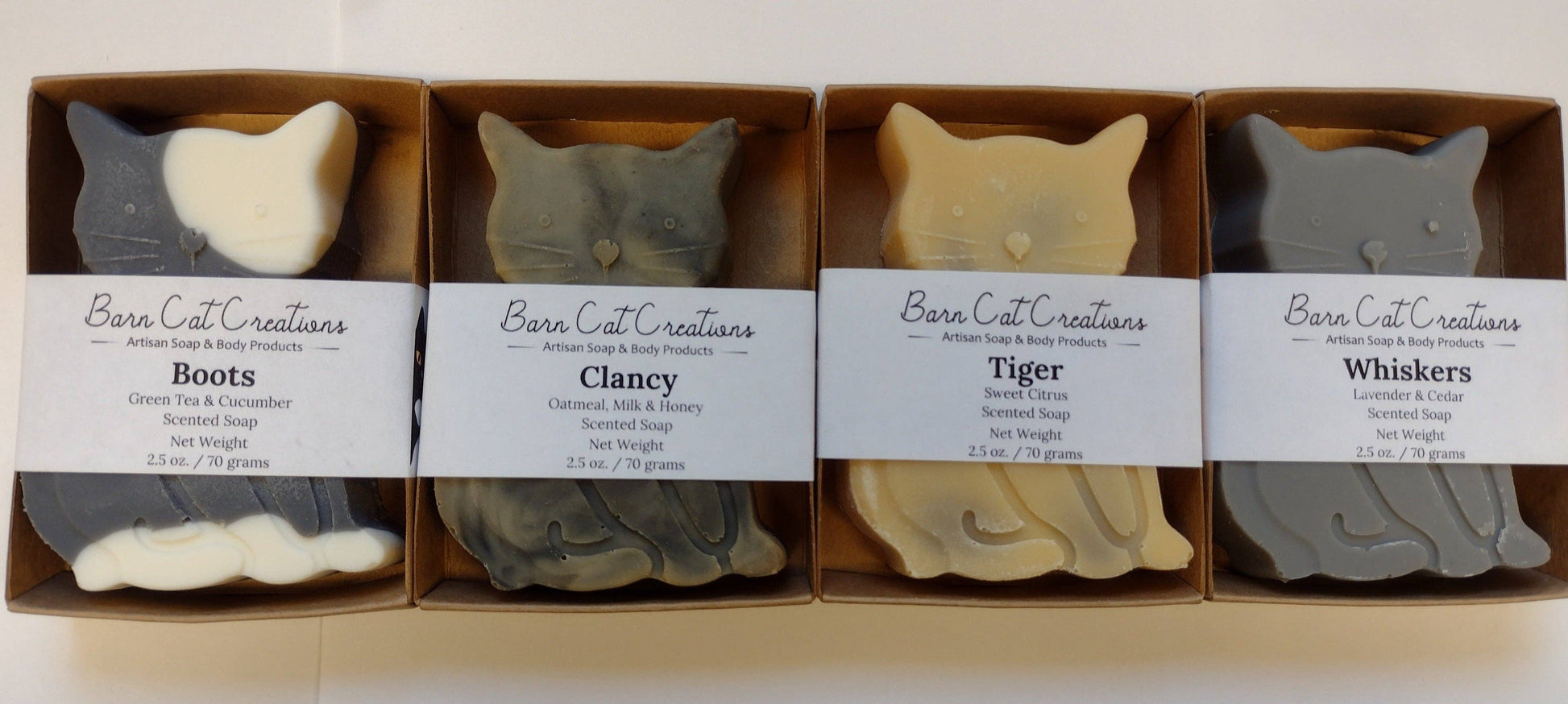 Cat Shaped Soap Bar - Whiskers