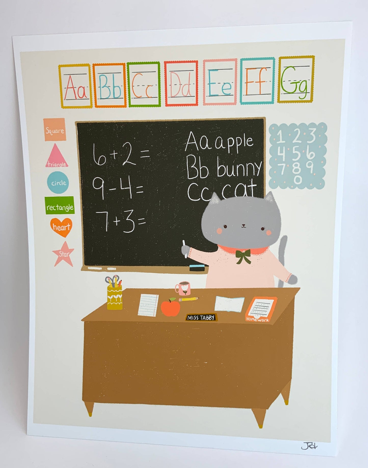 Cat School Art Print