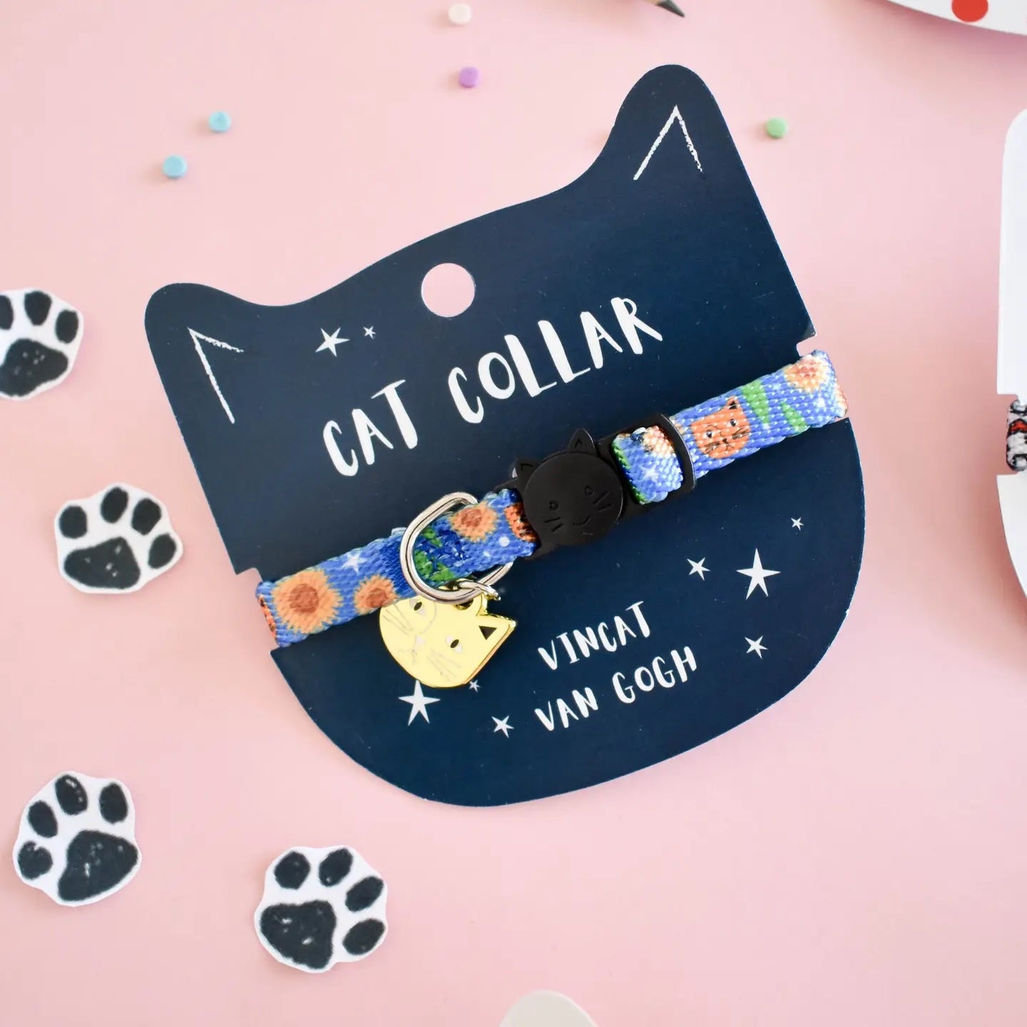 Artist Cat Collar - Vincat Van Gogh