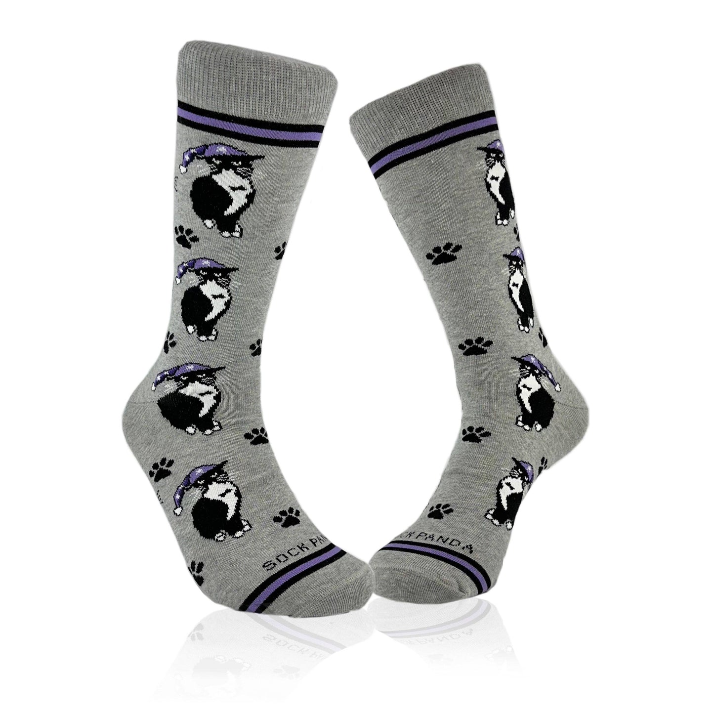 Cat Wearing a Hat Socks