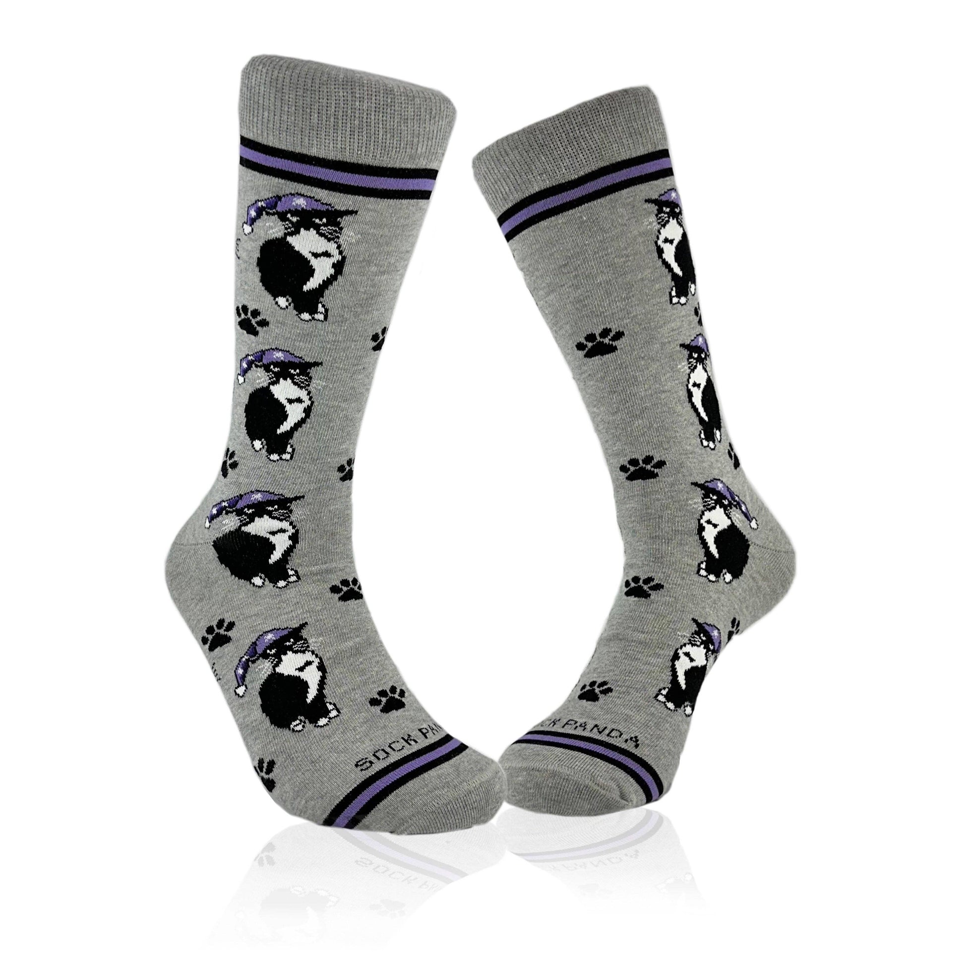 Cat Wearing a Hat Socks