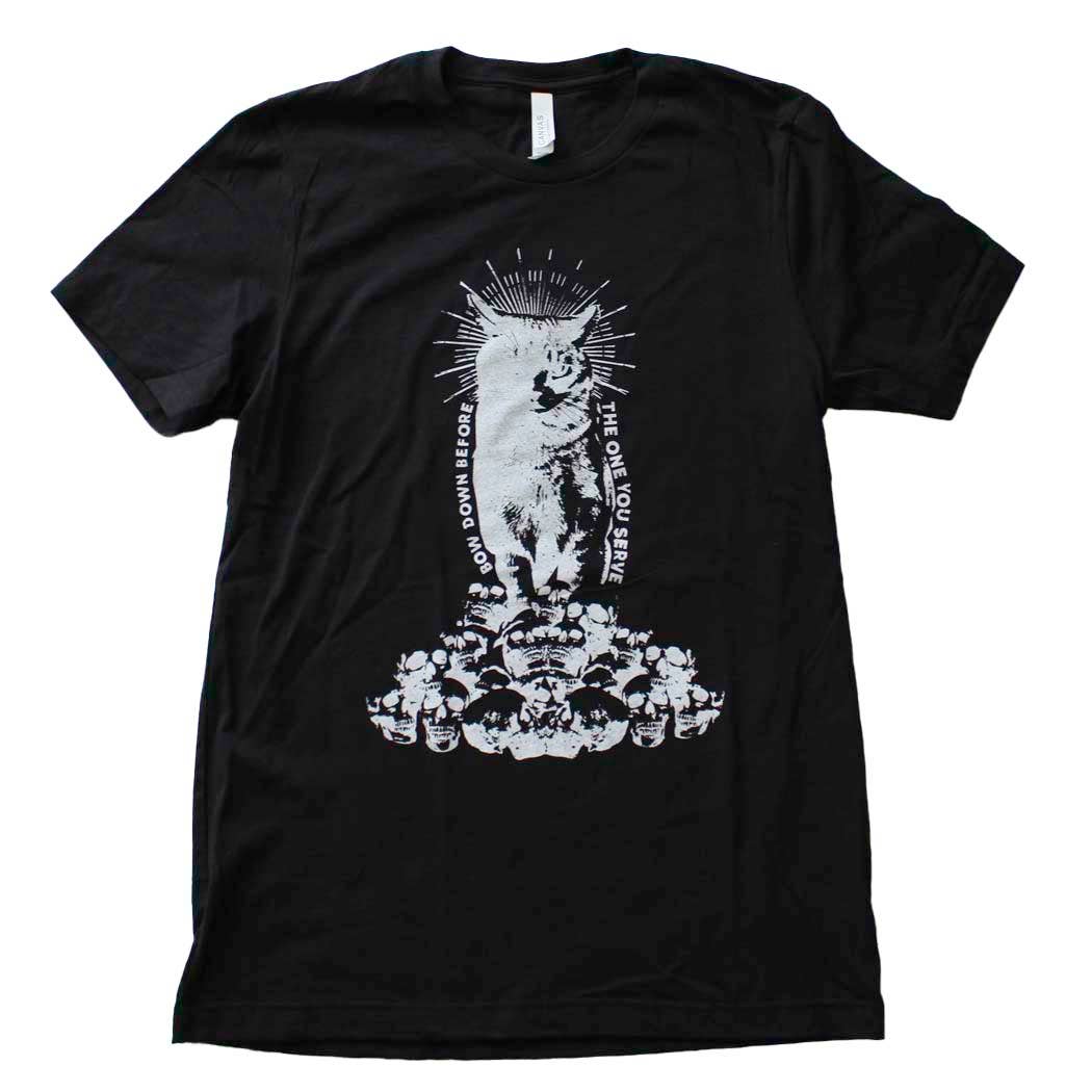 Cat Worship Shirt on Black