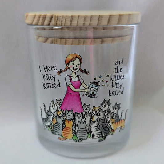 Here Kitty Kitty Cat Treat Jar