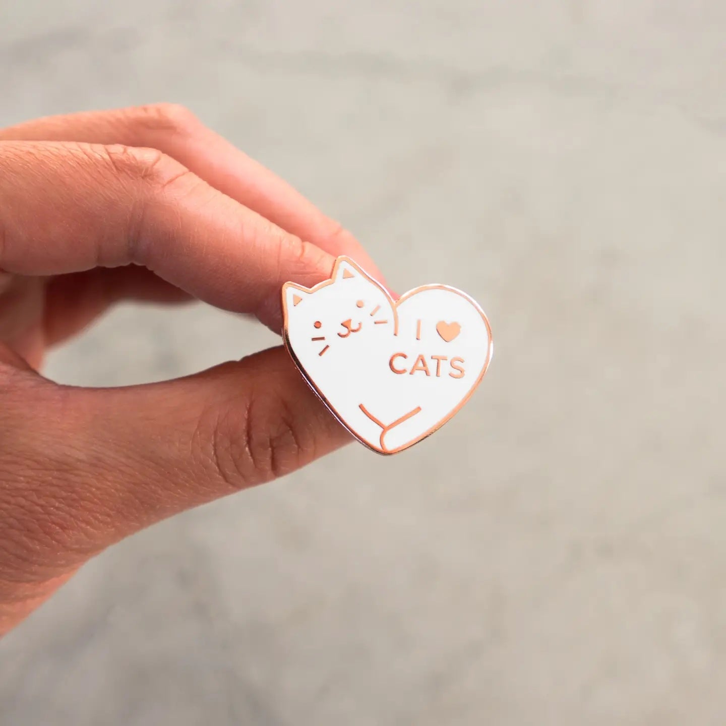 I Love Cats Pin