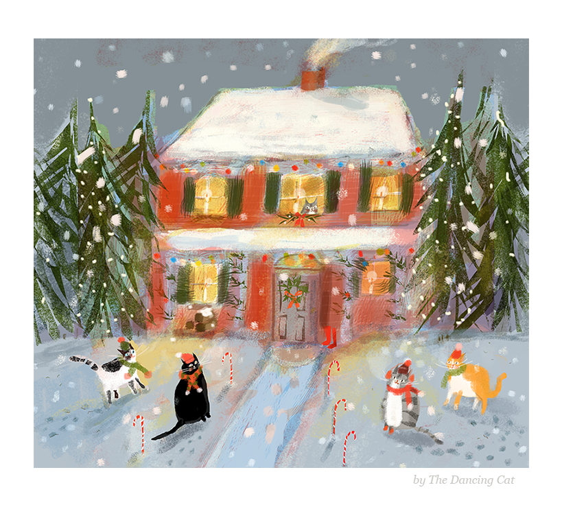 Holiday Visit Art Print