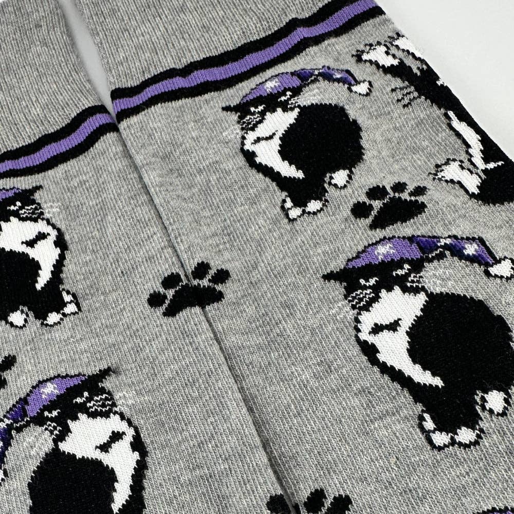 Cat Wearing a Hat Socks