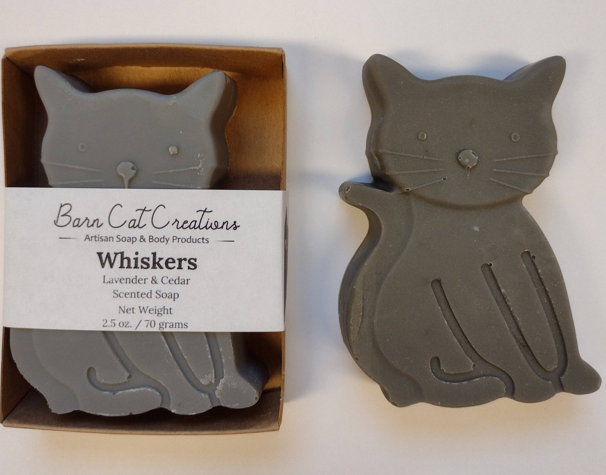 Cat Shaped Soap Bar - Whiskers