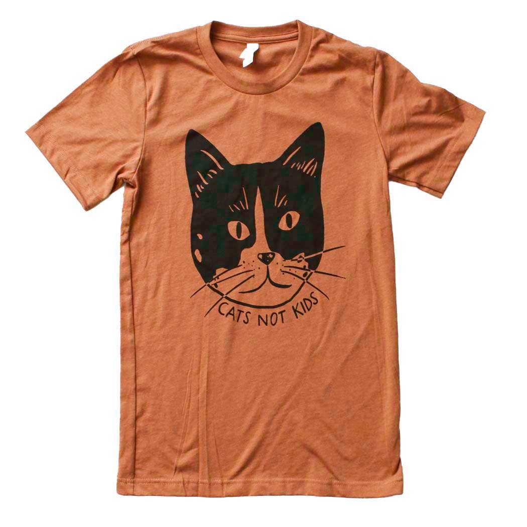 Cats Not Kids - Cat Head Shirt
