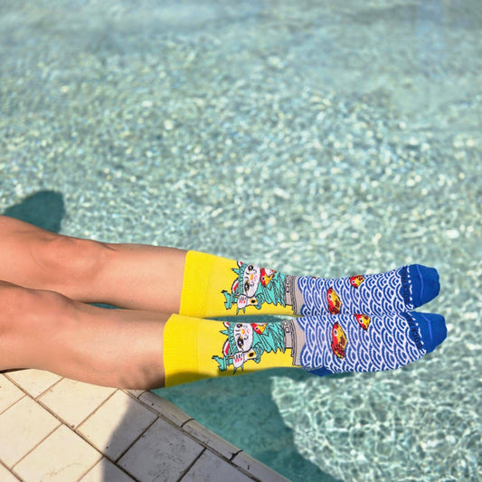 Cat Statue of Liberty Socks