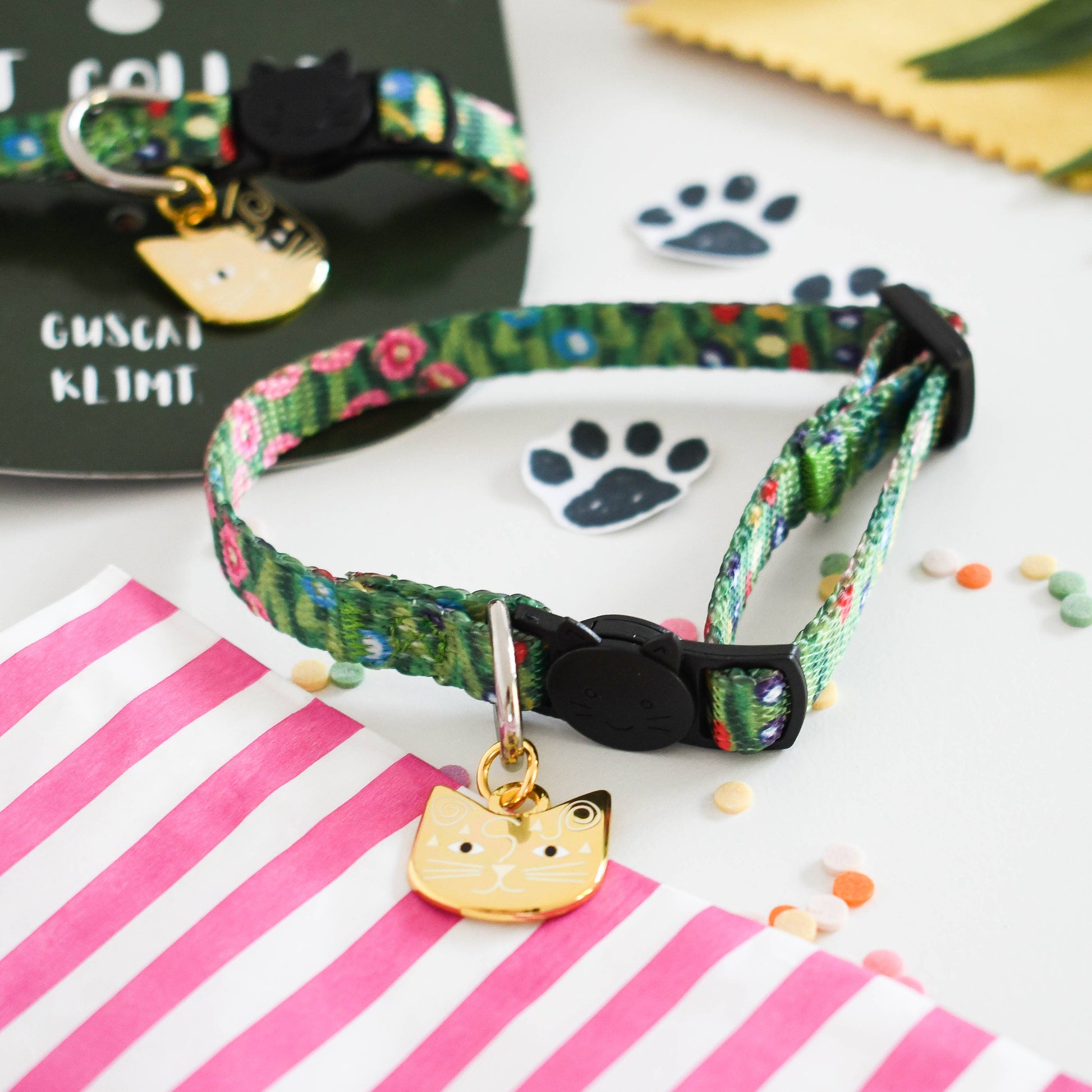 Artist Cat Collar - Guscat Klimt