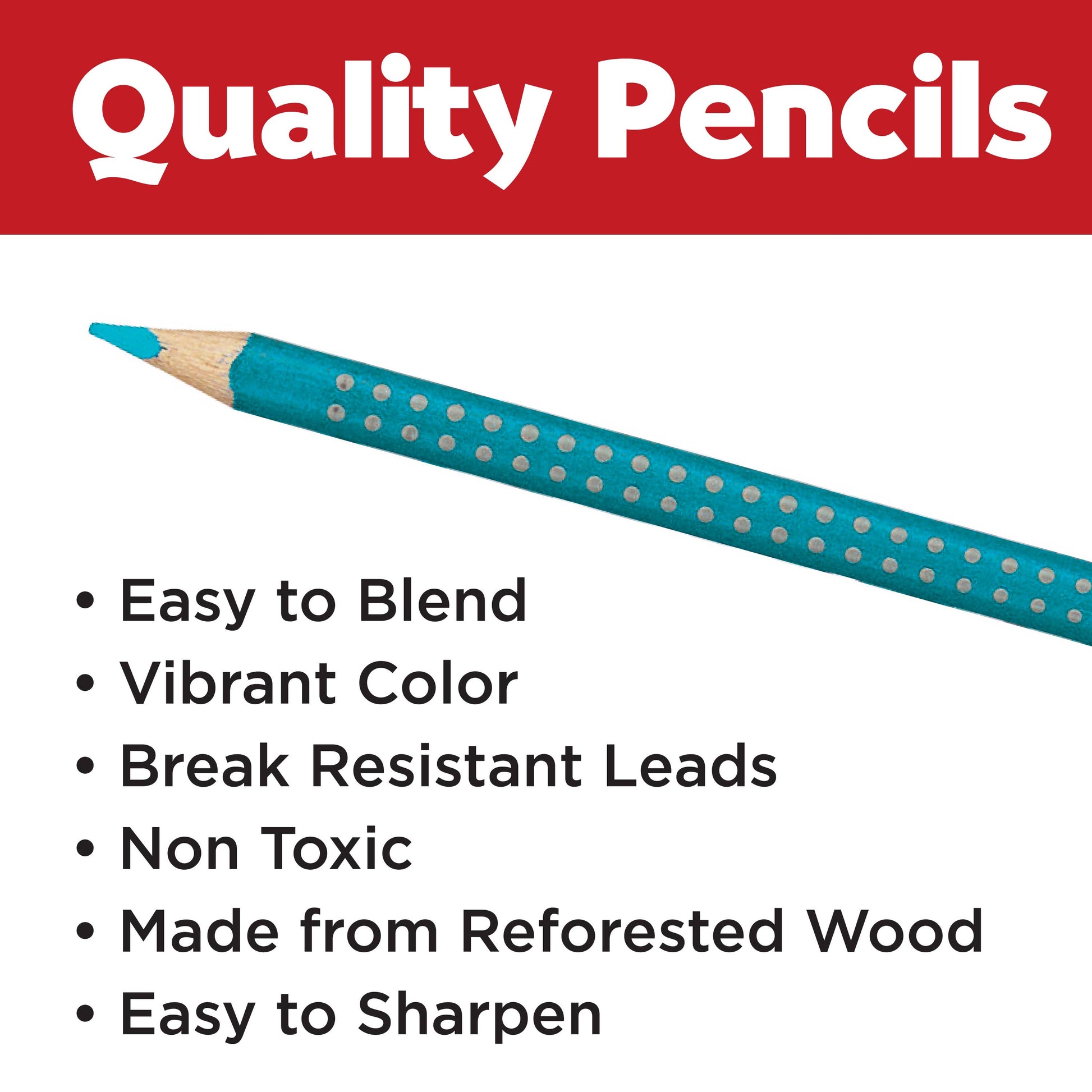 12 Colored Eco Pencils