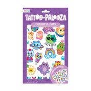 Temporary Tattoos Colorful Cats