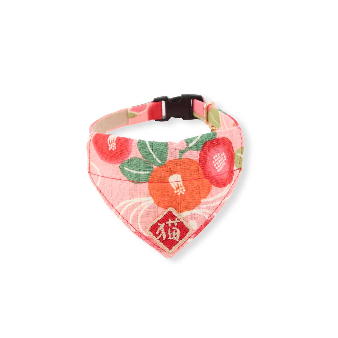 Kimono Cat Bandana Collar - Pink