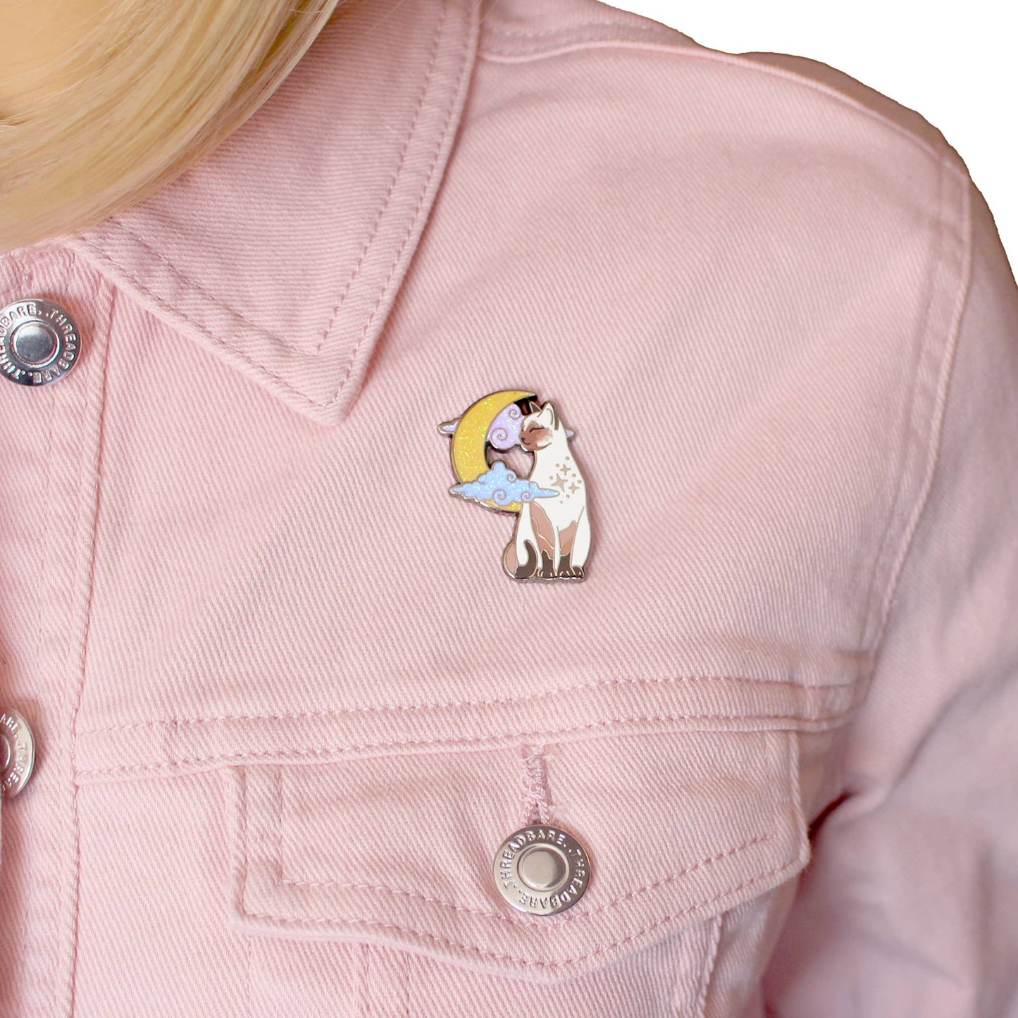 Pointed Cat Enamel Pin