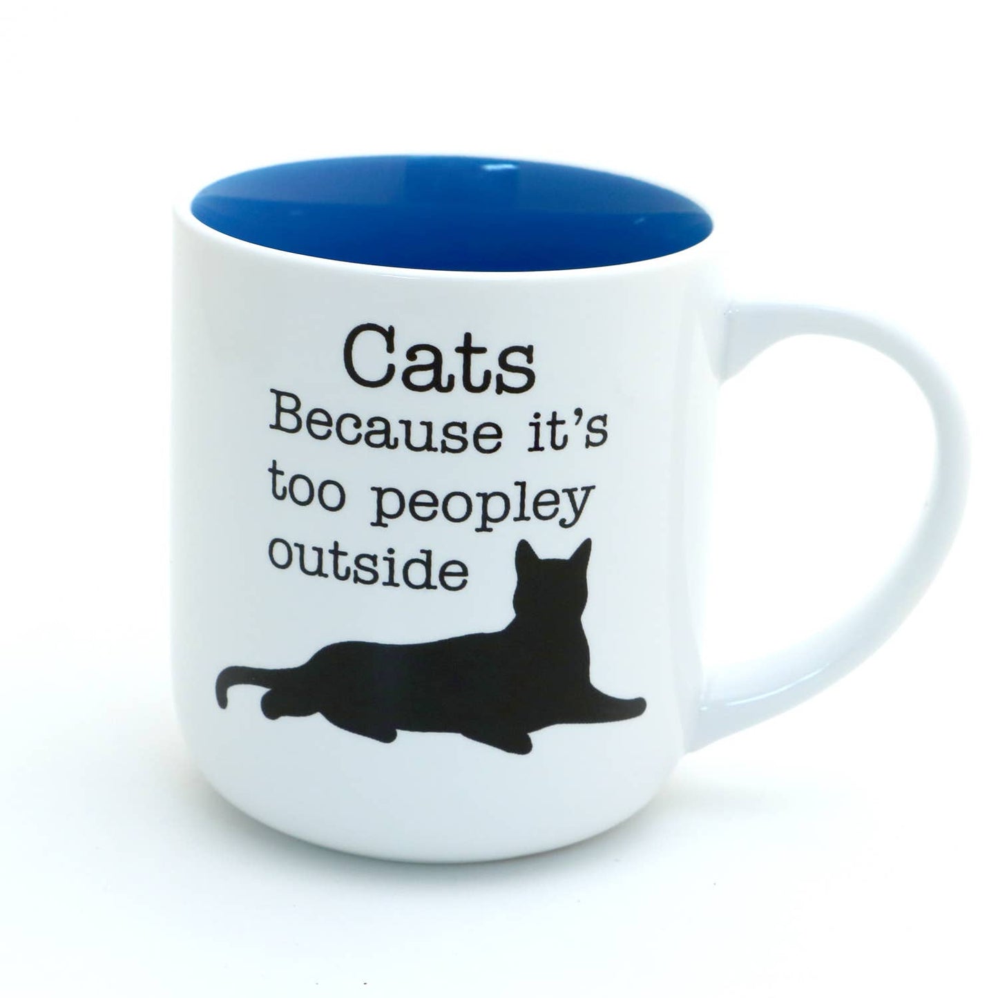 Mug - Too Peopley outside