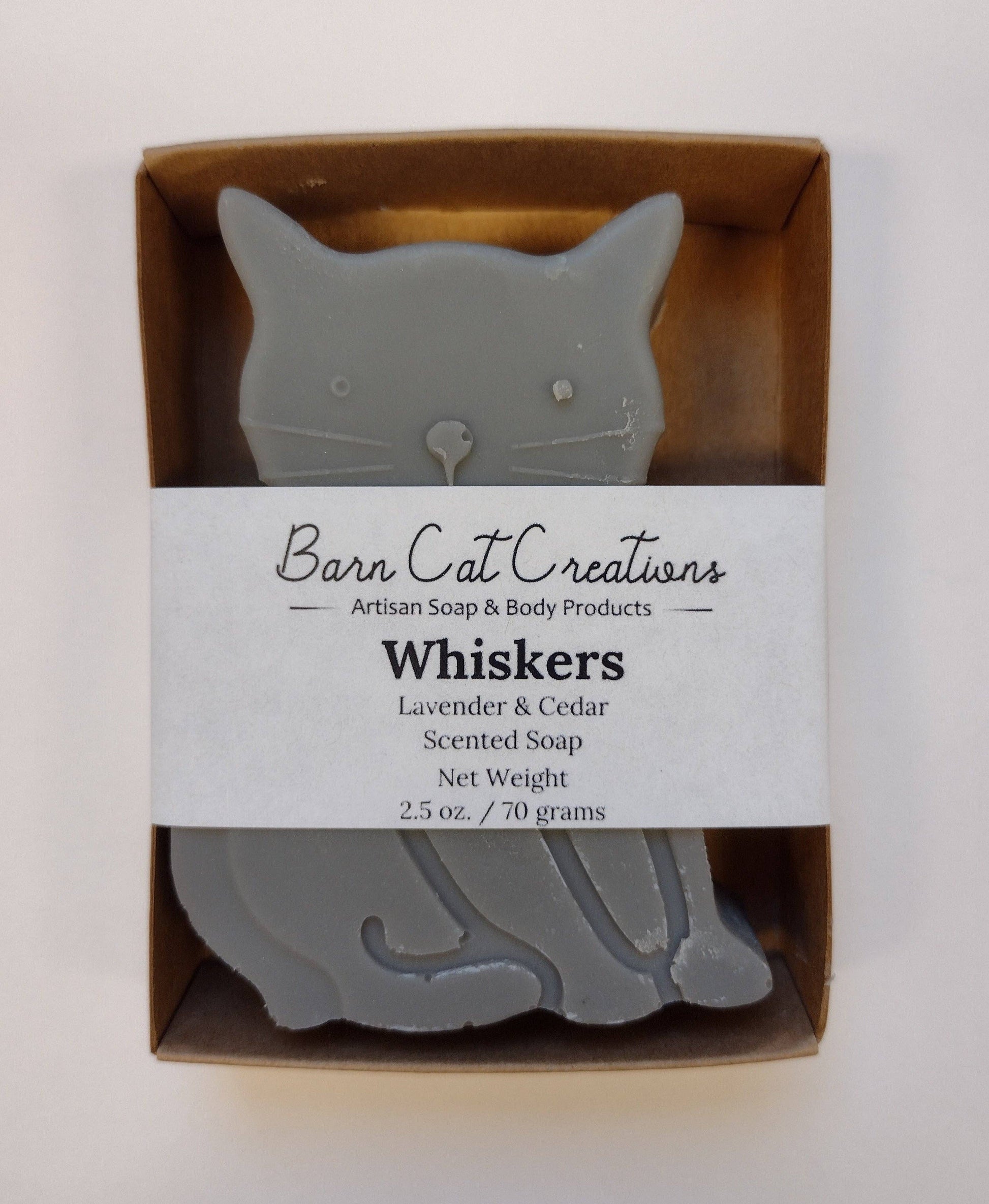 Cat Shaped Soap Bar - Whiskers
