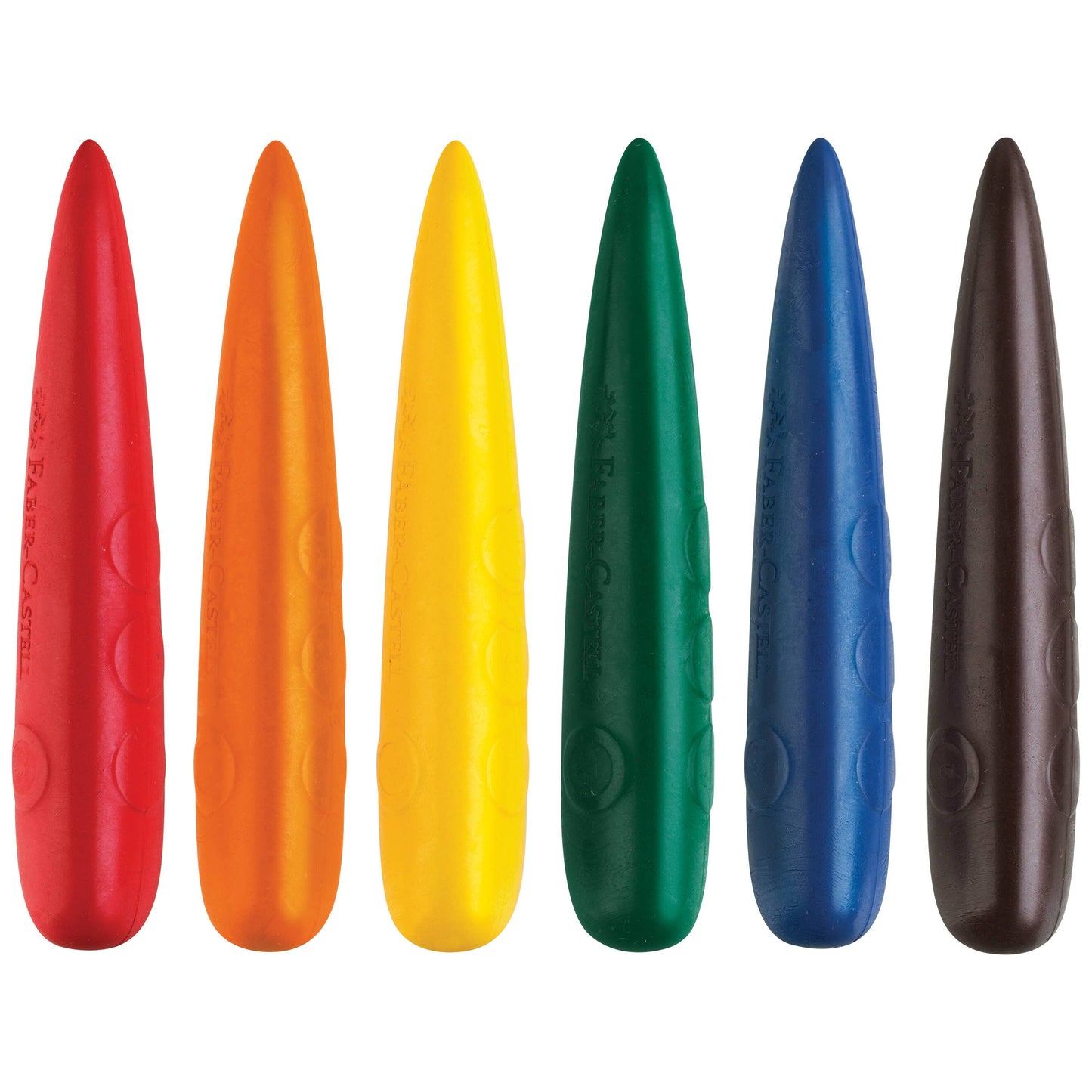 Easy Grasp Finger Crayons - Set of 6