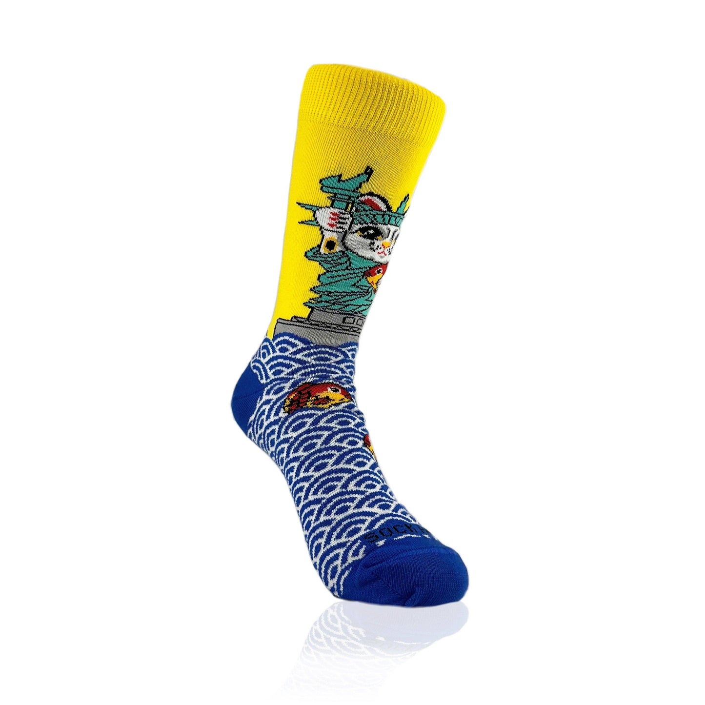 Cat Statue of Liberty Socks