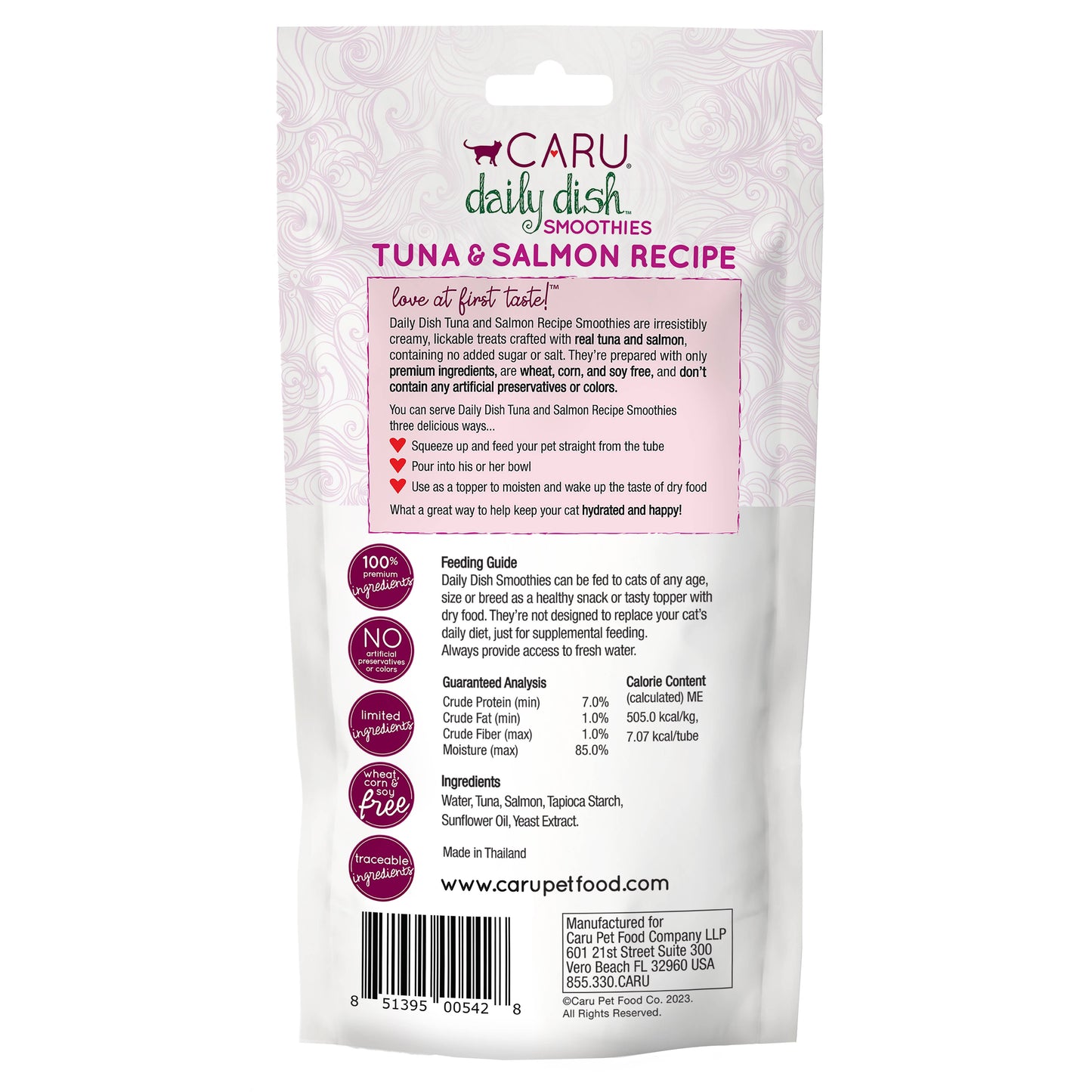 Daily Dish Smoothies Lickable Treat for Cats - Tuna & Salmon