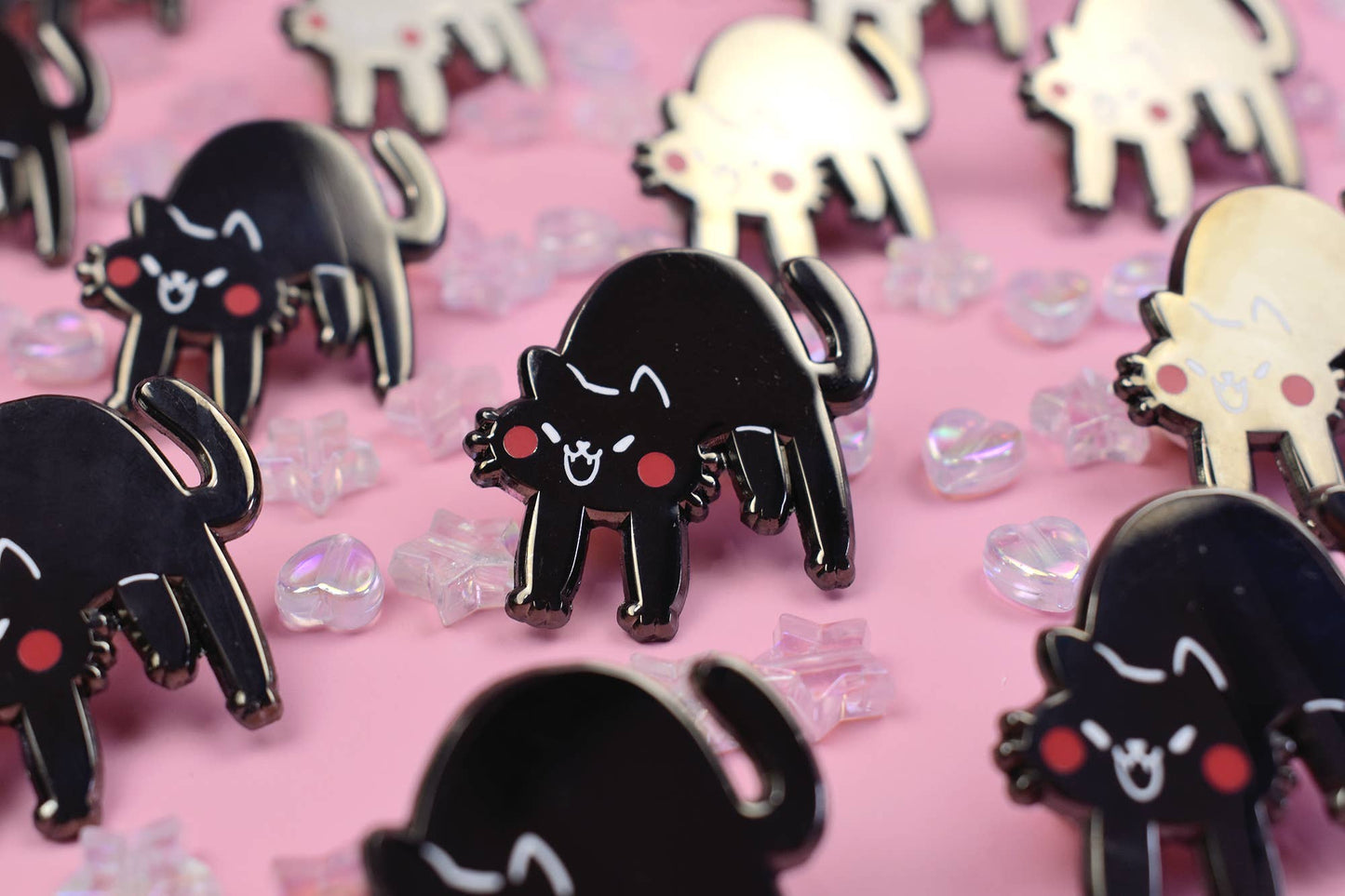 Spooked Cat! Enamel Pin