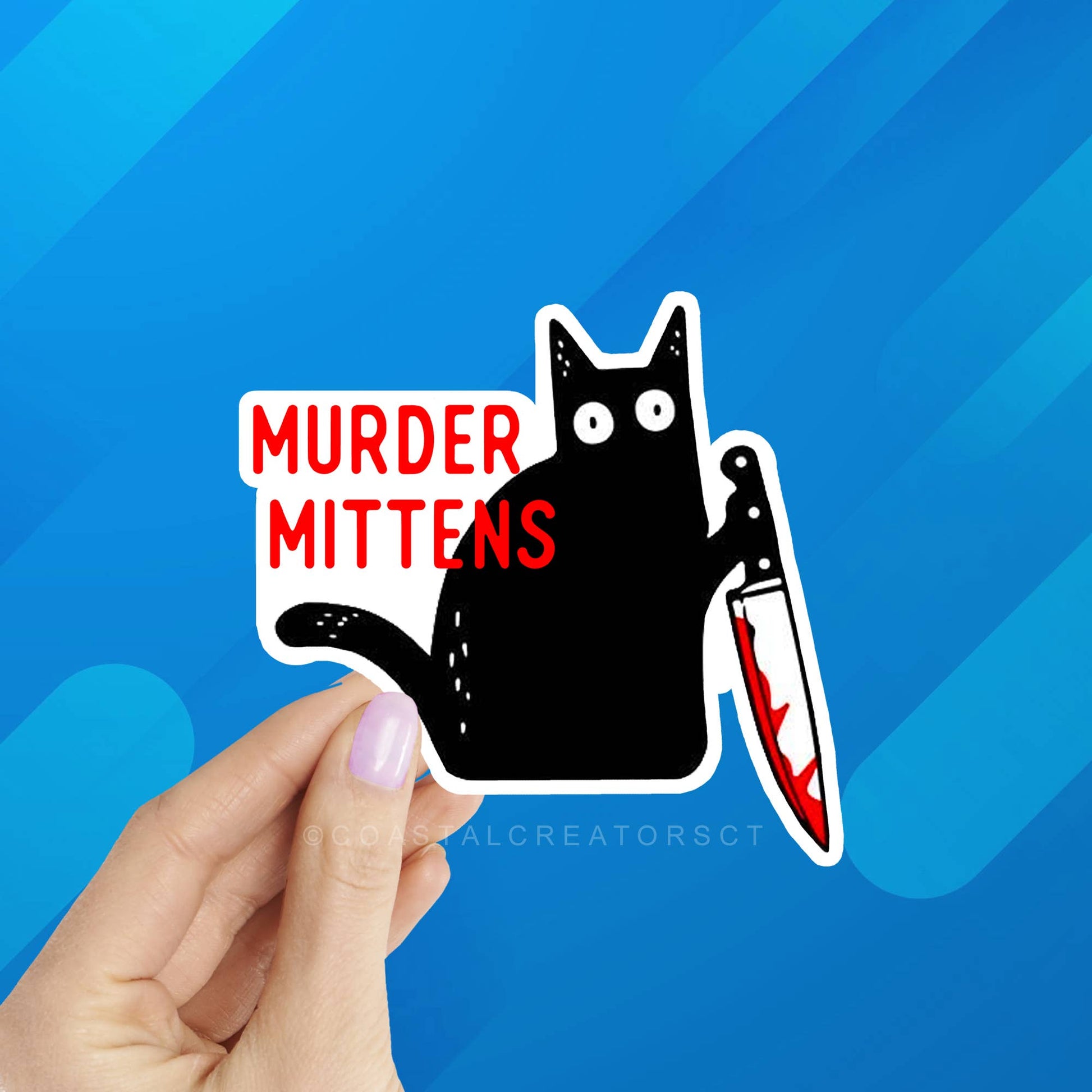 Murder Mittens Vinyl Sticker