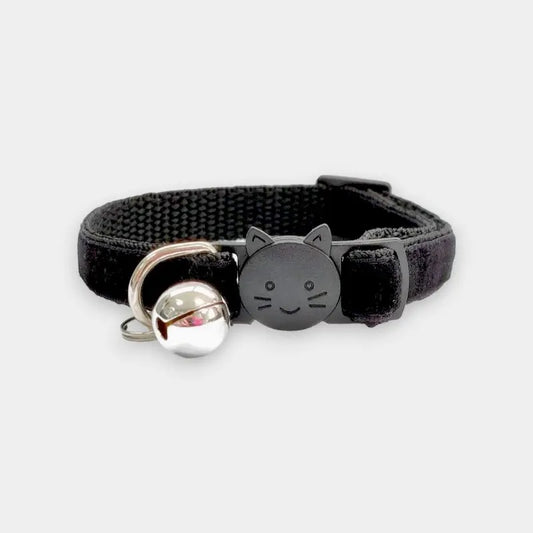 Velvet kitten collar