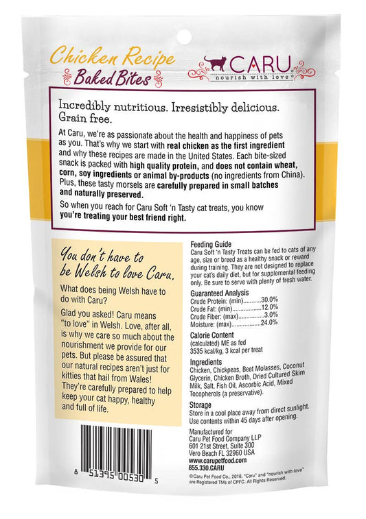 Caru Soft 'n Tasty Chicken Recipe Bites for Cats