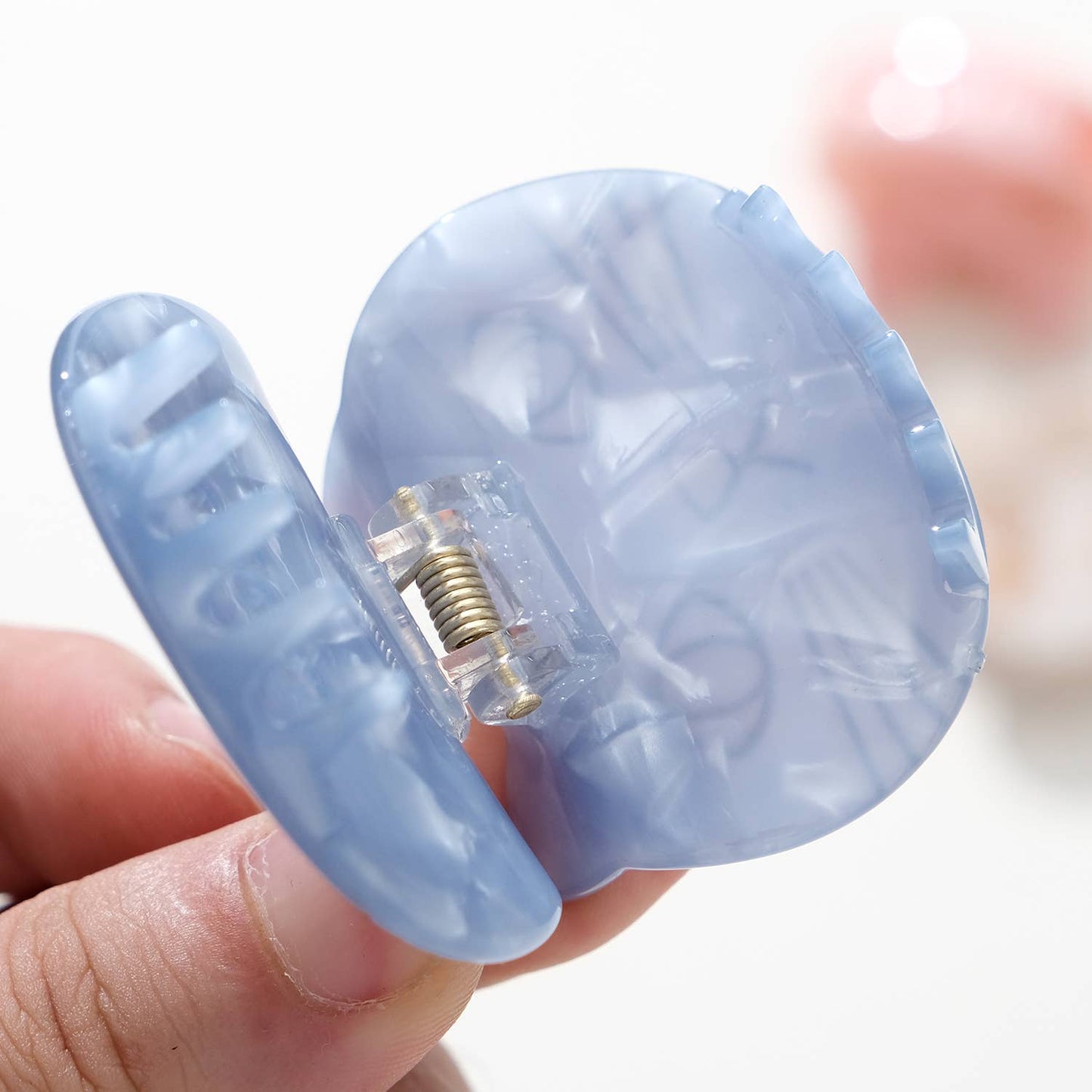 Small Cat Face Claw Clip Pastel