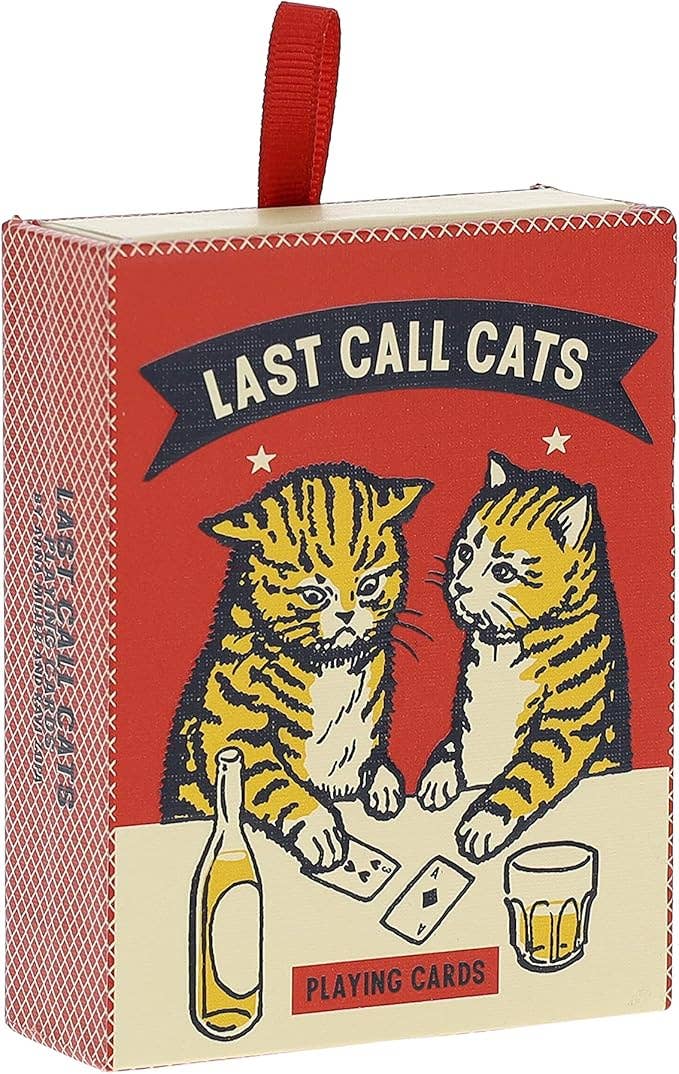 Last Call Cats Playing Cards