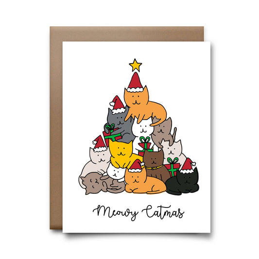Meowy Catmas Greeting Card