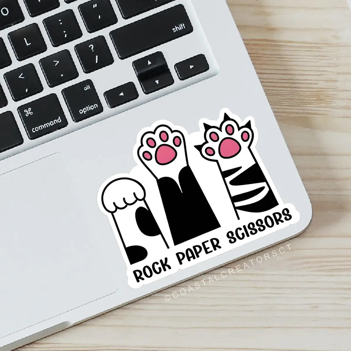 Rock, Paper, Scissors Vinyl Sticker
