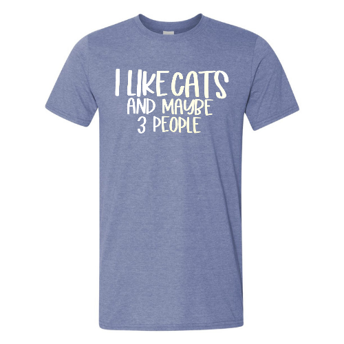 I Like Cats and Maybe 3 People T-Shirt