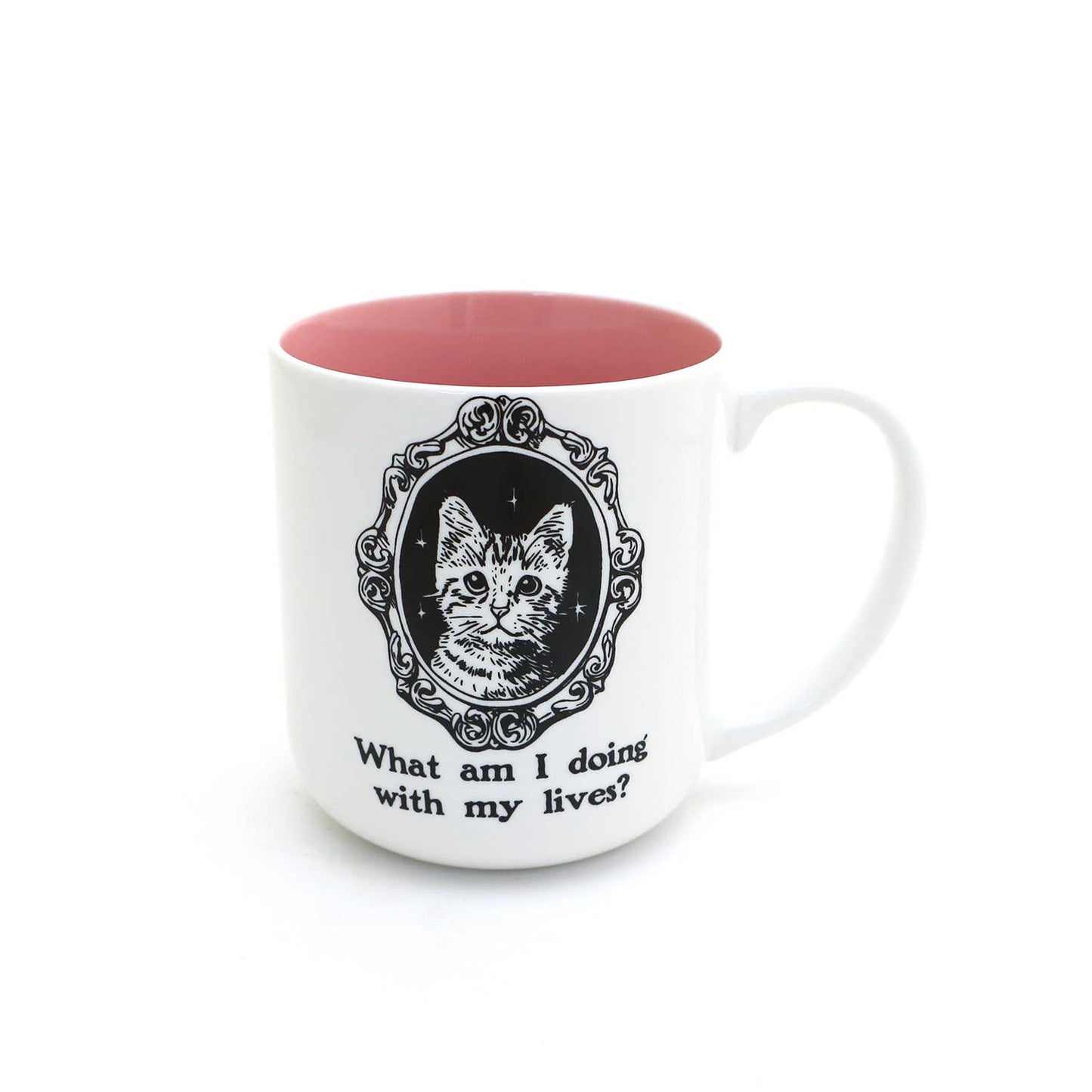 Mug - What am I Doing With my Lives Cat