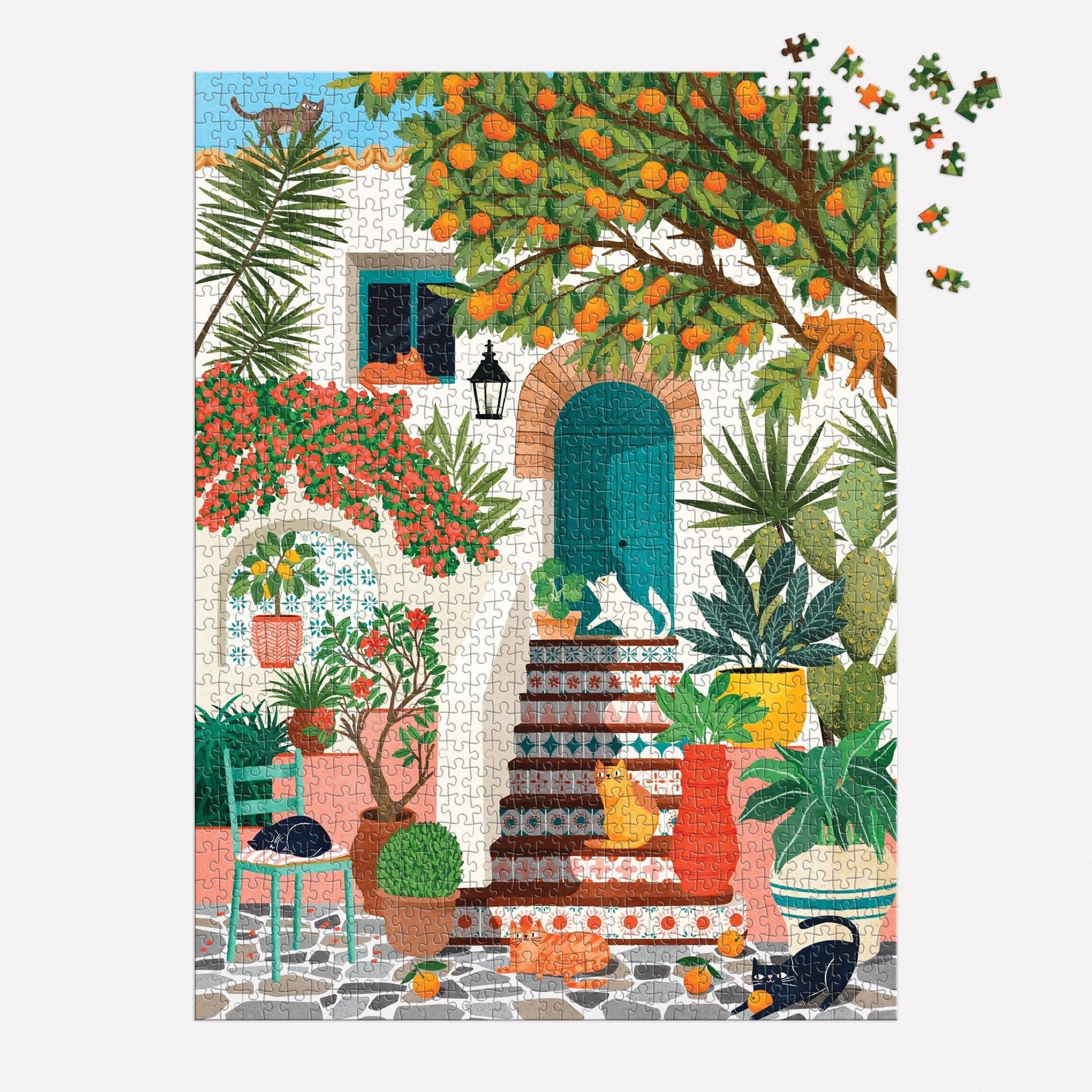 Mediterranean Cats 1000 Piece Puzzle