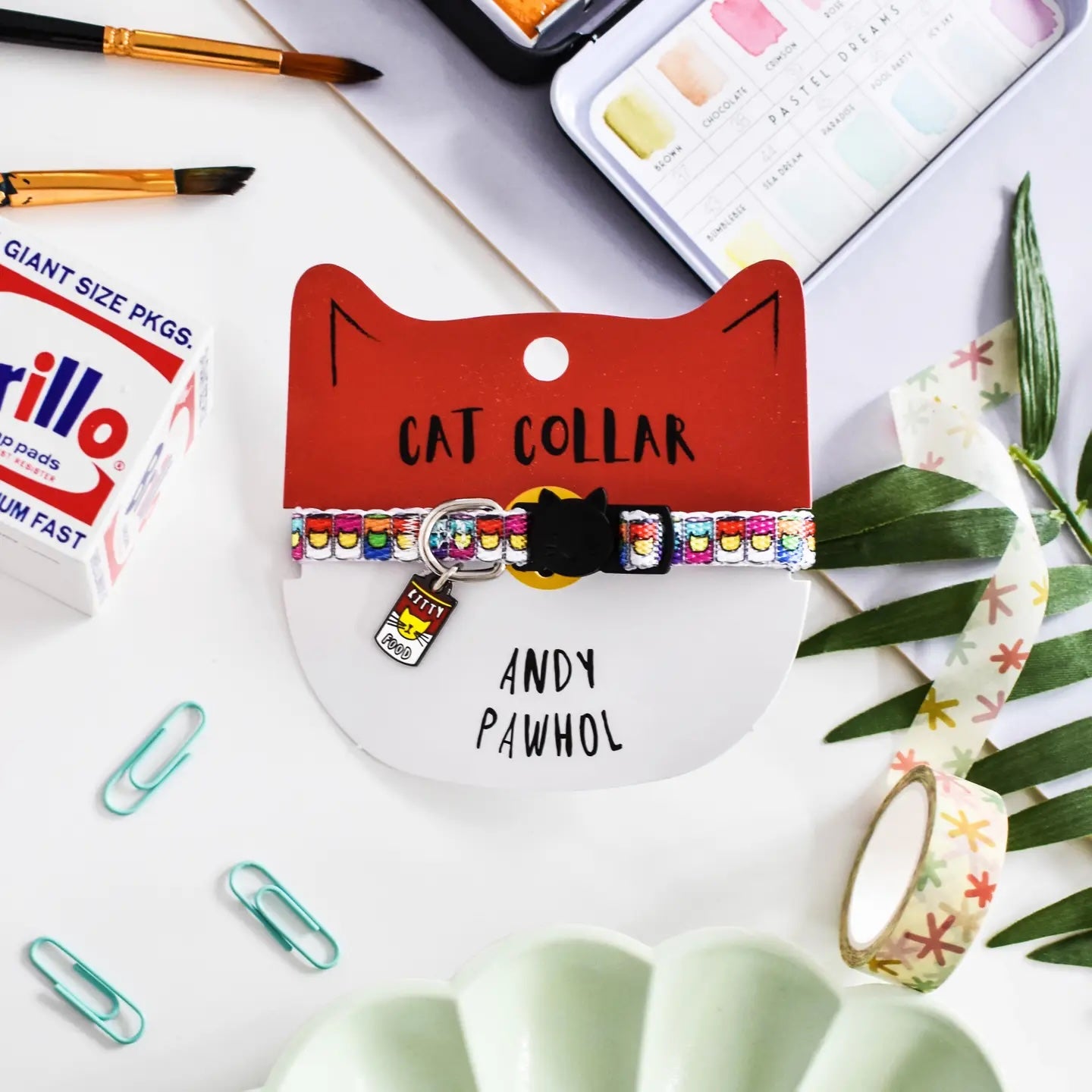 Artist Cat Collar - Andy Pawhol