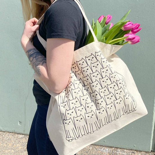 Tote Bag - Cats Outline
