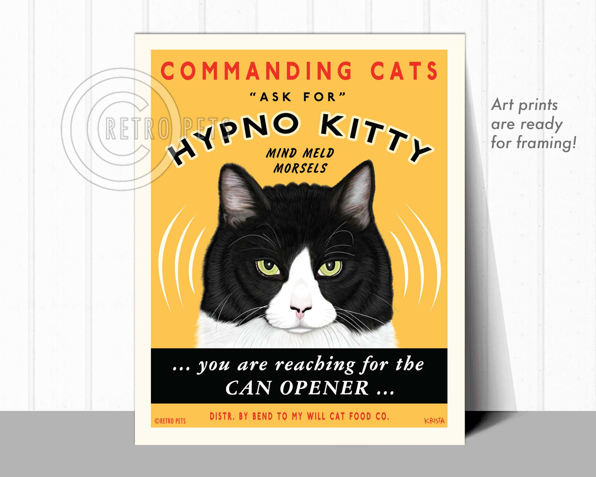 Cat Art "Hypno Kitty"