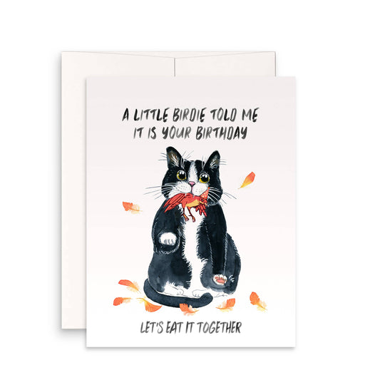 Birdie Birthday Cat