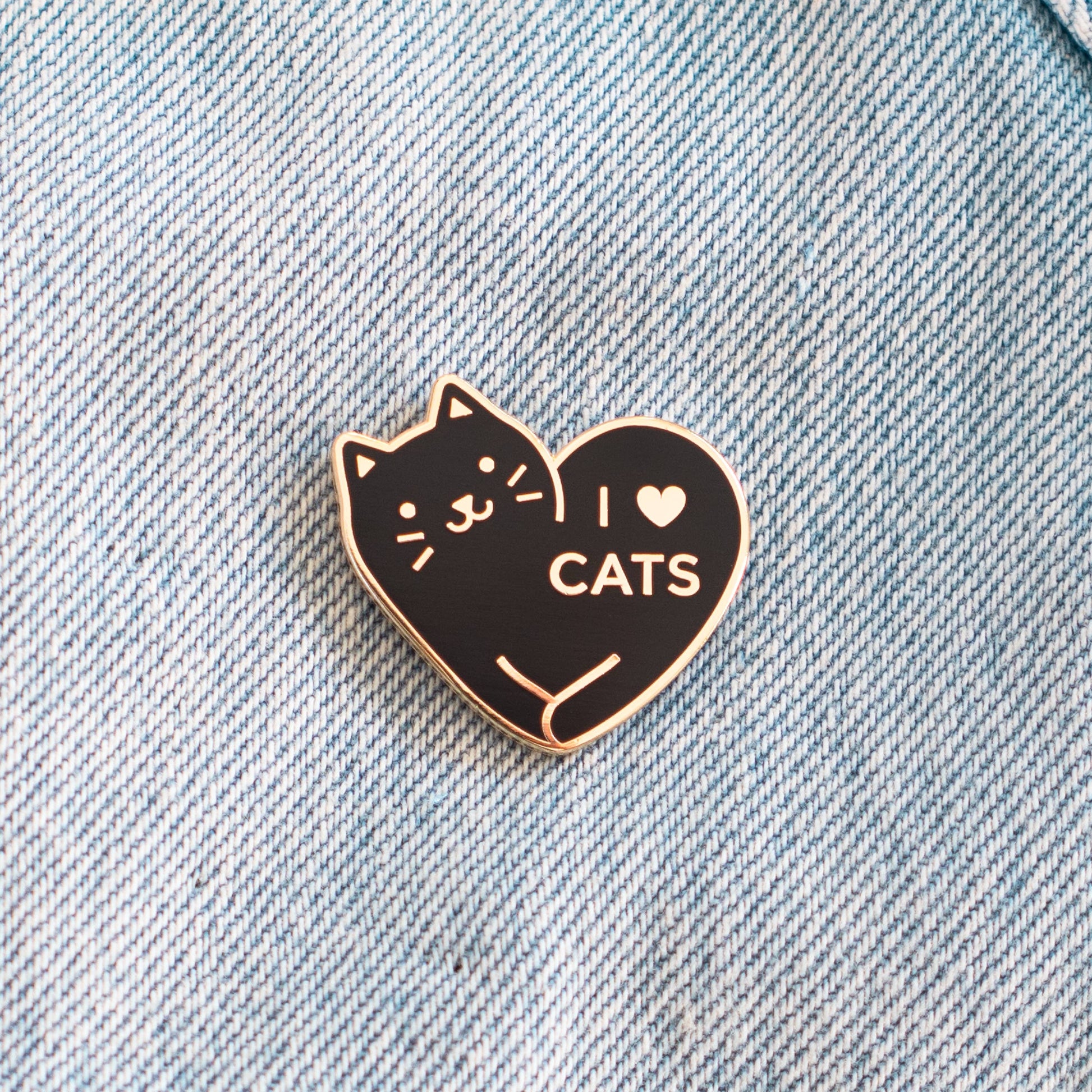 I Love Cats Pin