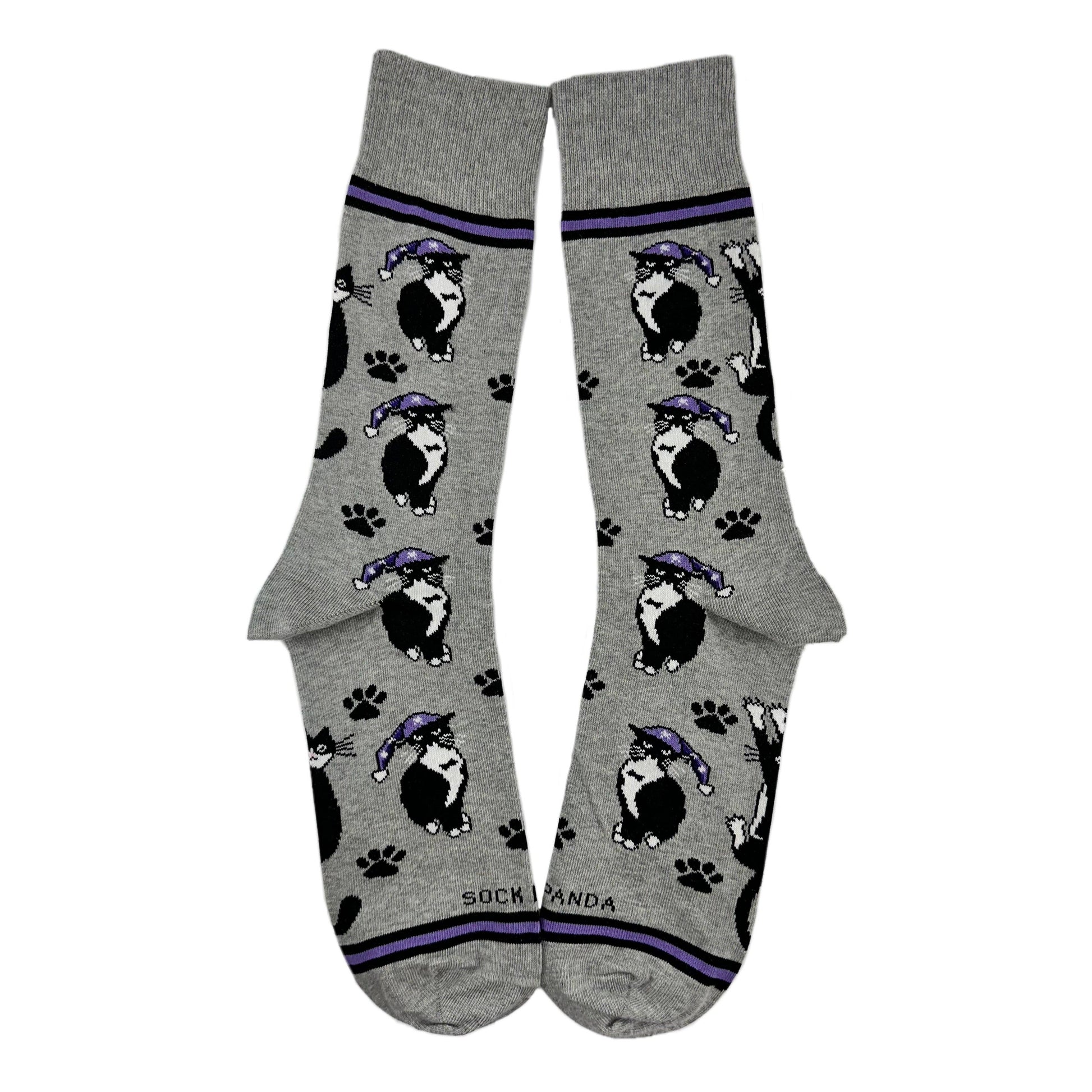 Cat Wearing a Hat Socks